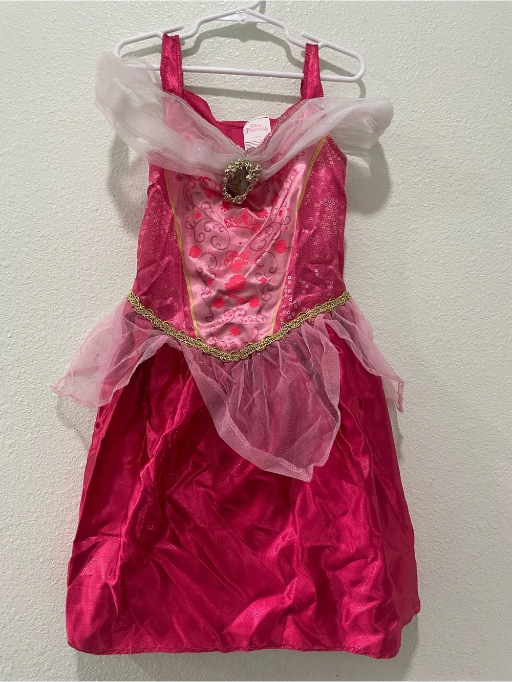 Girls Pink Princess Costume Dress with Tulle